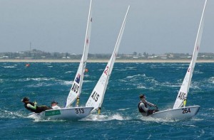 Tristan Brown, Ashley Stoddart and Angus Barker Radial Start